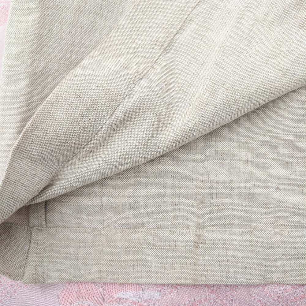 Ajaie Alaie Transitional Linen Skirt XS Beige Button Up Pencil Handmade Chakra - Picture 13 of 16